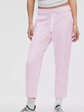 lululemon Dance Studio Mid-Rise Cropped Pant Organza Pink Women’s Size 12